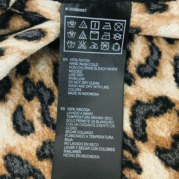 Forever 21 Leopard Print Tie Back out Dress NWT - Picture 2 of 6